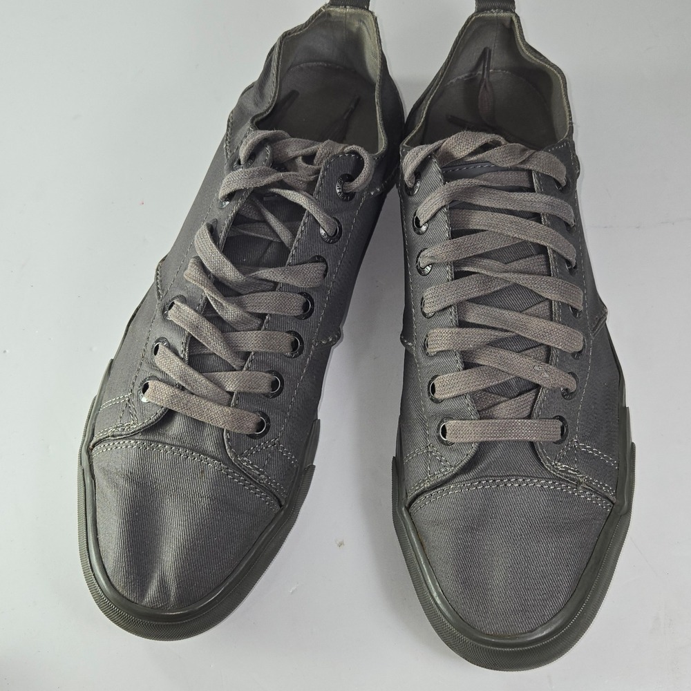 Levi's Mens Canvas Lace Up Low Top Sneakers‎ Gray Size 12 EUR 46.5